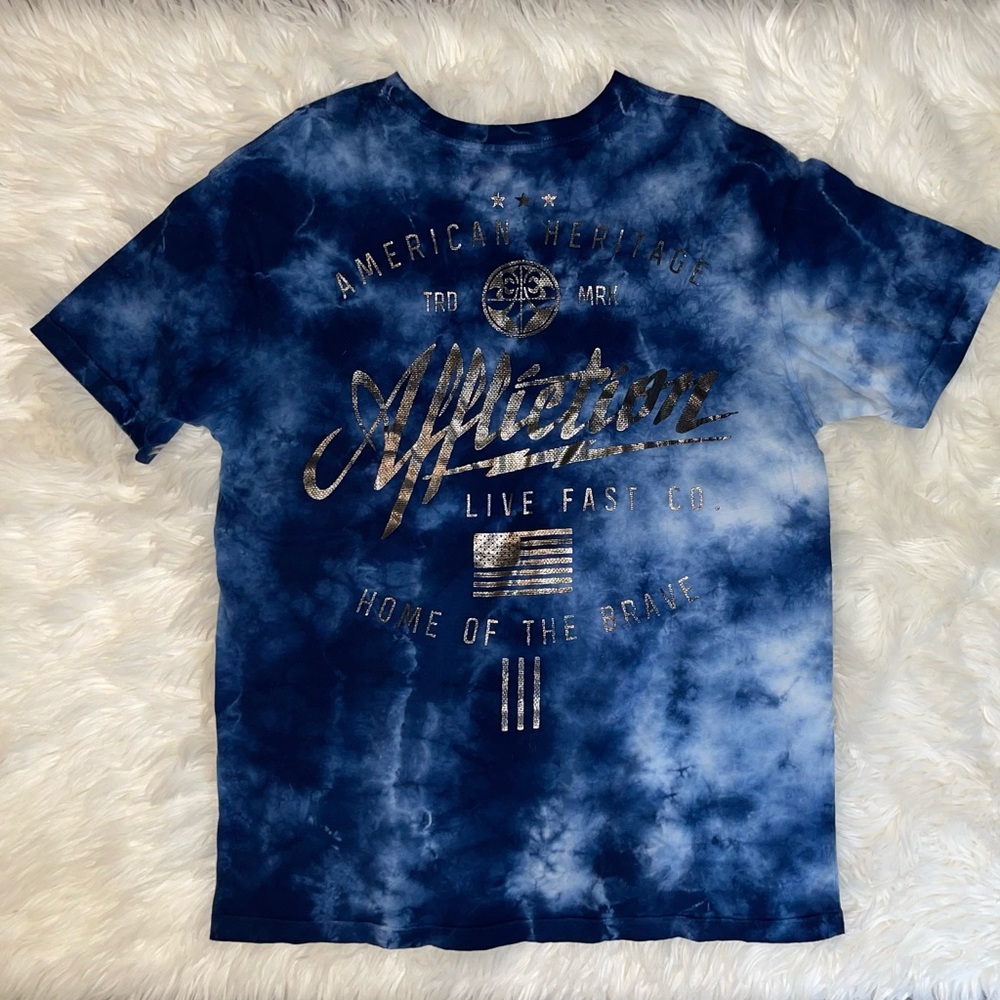 Affliction Tie Dye Tee. XL - Picture 10 of 14